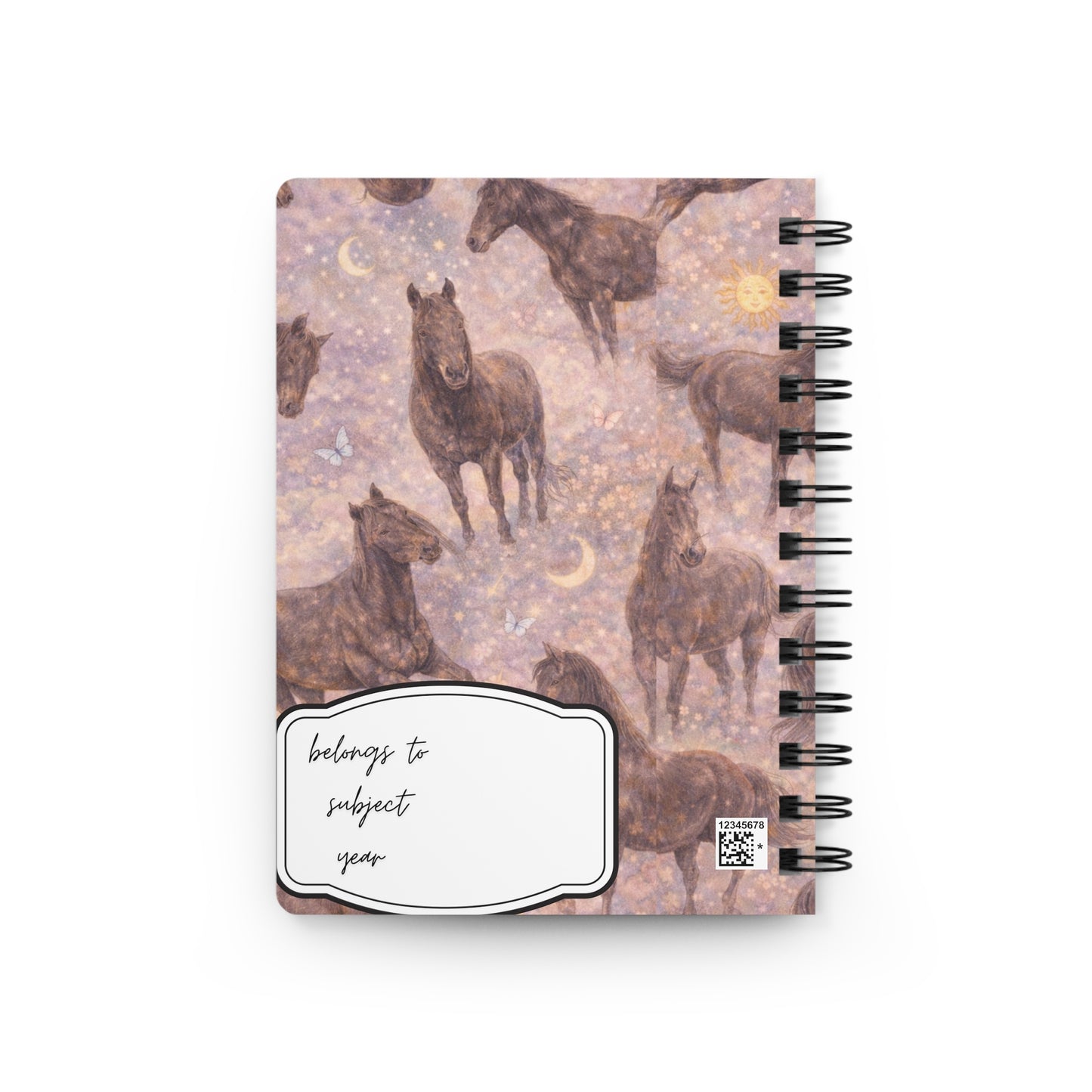 Starry Moon Horses Spiral Bound Journal | Notes, Sketchbook